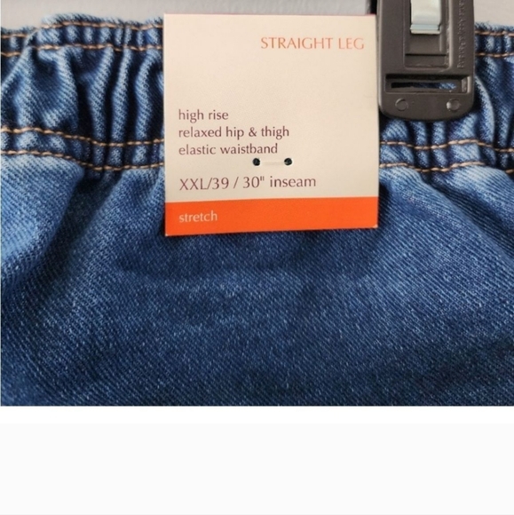 Knox Rose women's jeans XXL Straight leg high rise elastic waist NWT - Picture 15 of 15